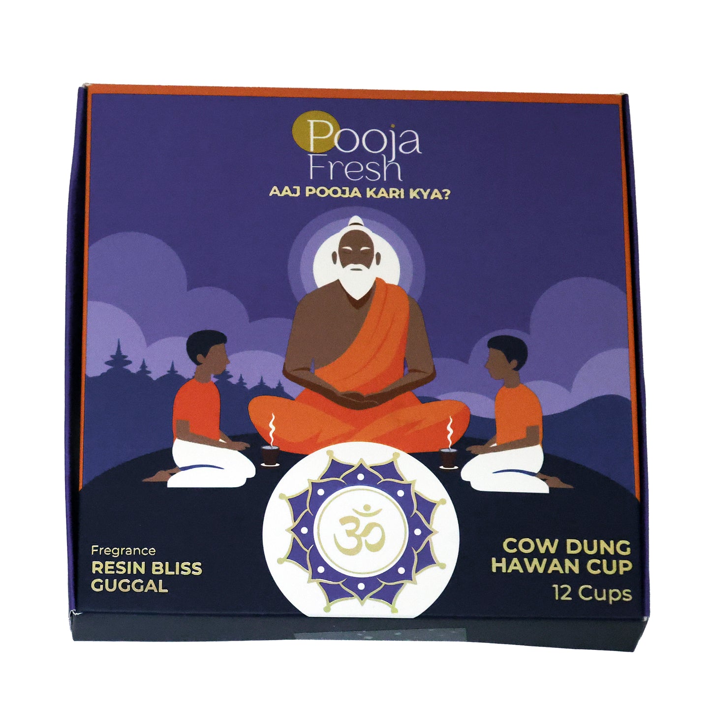 Pooja Fresh Resin Bliss Hawan Cups (24 Cups)
