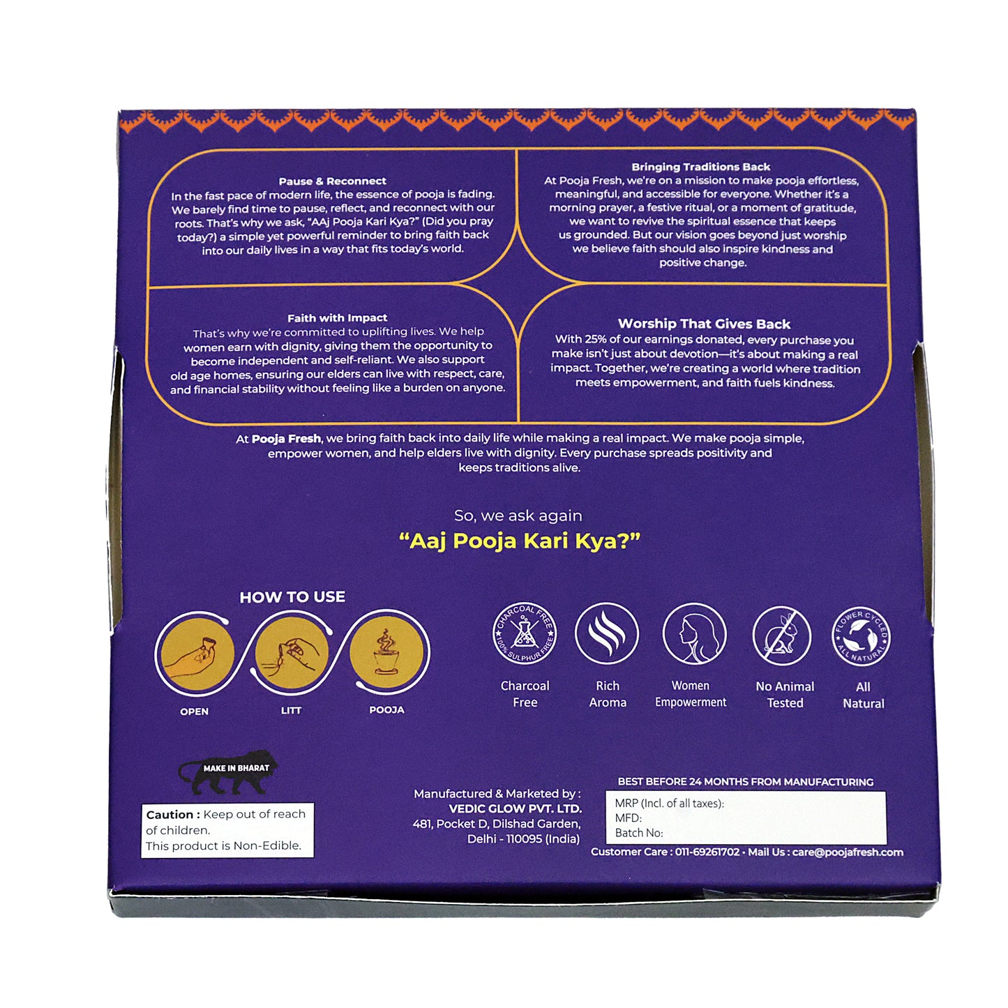 Pooja Fresh Resin Bliss Hawan Cups (36 Cups)