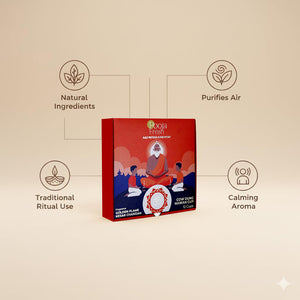 Pooja Fresh Handmade Cow Dung Hawan Cups | Beej Mantra Energized | 12 Cups