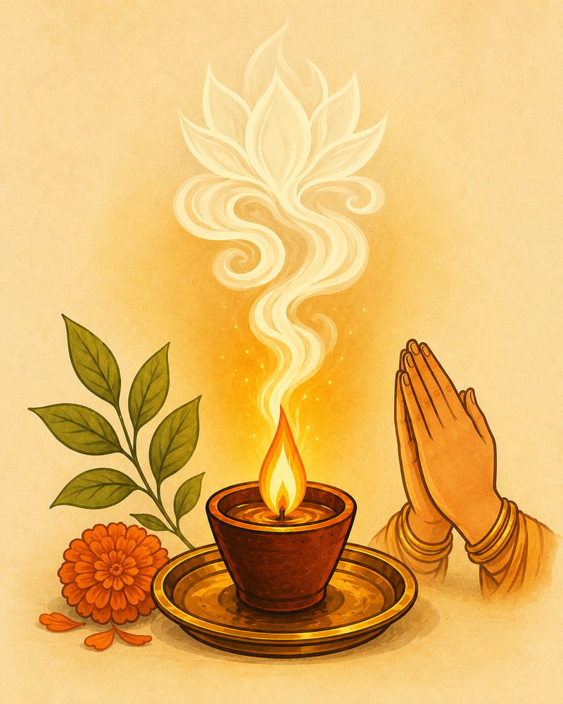 Pure organic hawan cup with clean smoke