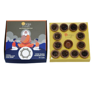 Pooja Fresh Natural Hawan Cups (24 Cups)
