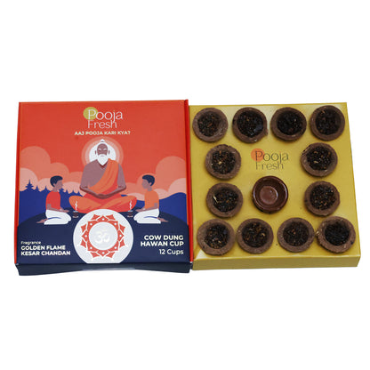Pooja Fresh Saffron & Kesar Hawan Cups (36 Cups)