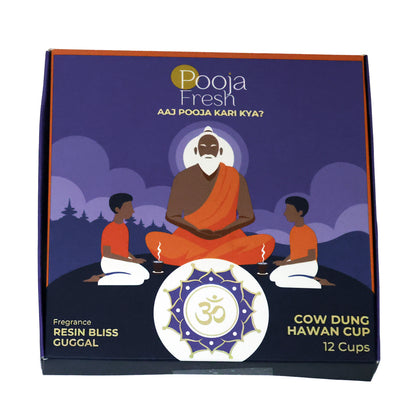 Pooja Fresh Resin Bliss Hawan Cups (36 Cups)